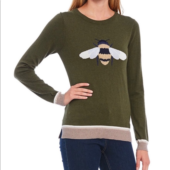 joules bee jumper green